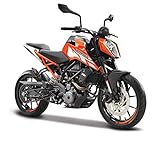 Bburago B18-51083 1:18 KTM 250 Duke, farblich sortiert, Mittel, Orange