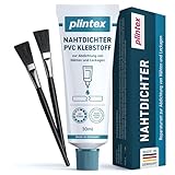PLINTEX® Nahtdichter 30ml extra stark inkl. 2x Pinsel - Nahtkleber für Zelte, Jacken, Markisen,...