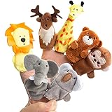 7 Stücke Niedliche Tierchen Fingerpuppen Wildes Tier Weich Kleinen Puppen Spielzeug Geschenk für...