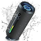 OHAYO Bluetooth Lautsprecher 24W Portable – Bluetooth 5.3 Box mit RGB Licht & Bass Boost, 30h...