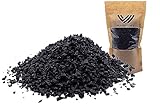 WYSKONT Aquarium Kies Schwarz - Aquarium-Sandkies 20 kg – 3-5 mm – Aquarium Kies - Aquarium Deko...