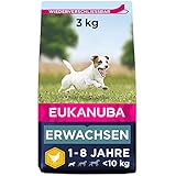 Eukanuba Hundefutter mit frischem Huhn für kleine Rassen, Premium Trockenfutter für ausgewachsene...