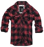 Brandit Check Shirt Herren Baumwoll Hemd 3XL Red-black