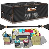 Enzeno Abdeckung Gartenmöbel 200x160x74cm, Wasserdicht Abdeckplane Gartenmöbel, Oxford Gewebe...