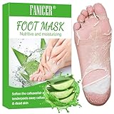 2 Paar Fußmaske, Fussmaske Feuchtigkeitsspendende, Anti Hornhaut Socken, zur Repariert Raue Fersen,...