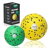 Waymaytecy Faszienball-Set: 2 Stück, 8cm & 6cm Massageball für gezielte Selbstmassage von Faszien,...