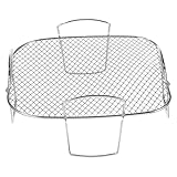 Toyvian Edelstahl Air Fryer Rack Hitzebeständig Grillrost für Heißluftfritteuse Zubehör zum...