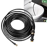 Ikodm Rohrreinigungsschlauch 20m 180 bar inkl. Adapter, Hochdruckschlauch Rohrreiniger Schläuche...
