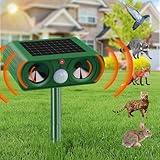 Solar-Betriebener Katzenschreck für Garten, Ultraschall-Katzenschreck für den Außenbereich, kann...
