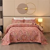 Bett Spread, Weiche Tagesdecke Coverlet mit, Leichte Bettdecke, Elegante Stich Design,...