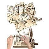 3D Puzzle Holz Murmelbahn,115 Teile Murmelbahn Selber Bauen,3D Holzpuzzle Kugelbahn,Modellbausatz...