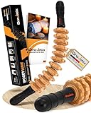 Grovetix Massageroller Faszienstab aus hochwertigem Buchenholz Faszienrolle holz ideal für eine...
