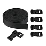 GOLRISEN 10 Yard Nylon Gurtband 25mm Gepäckgurte Verpackungsgurte Nylongurte Nylon Gurtband...