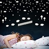 Wandkings Gute-Nacht-Schäfchen, Schafe zählen zum Einschlafen, 144 Sticker, extra starke...