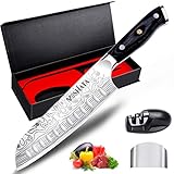 MOSFiATA Kochmesser, Santoku Messer Küchenmesser Profi Chefmesser Allzweckmesser Aus Rostfreiem...