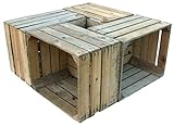 4er set massive Obstkiste Apfelkiste Weinkiste aus dem Alten Land +++ 49 x 42 x 31 cm (GEBRAUCHT...