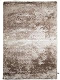Benuta Shaggy Hochflor Teppich Whisper Beige/Hellbraun 160x230 cm | Langflor Teppich für...