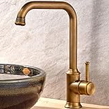 Antike ölgeriebene Bronze Küchenspüle Wasserhahn, Vintage Schwarz Messing Wasserhahn für...