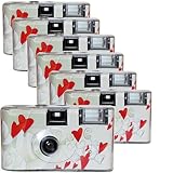 7X PHOTO PORST TopShot Flying Hearts Einwegkamera Edition Fliegende Herzen (27 Fotos, Blitz, 7-er...