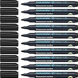 Schneider Maxx 130 Permanent-Marker mit Rundspitze (Strichstärke: 1-3 mm, nachfüllbar) 10er...