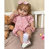 YIHANGG 60cm Reborn Baby Puppen Realistisch Mädchen Augen Offen Neugeborene Reborn Puppen Niedlich...