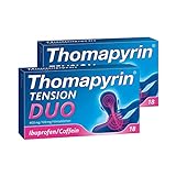 Thomapyrin TENSION DUO bei Kopfschmerzen, mit Ibuprofen und Coffein, 2 x 18 St, Kopfschmerztabletten