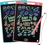 kogabanny 2 Stück LCD Schreibtafel Zeichenbrett Bildschirm 8,5 Zoll Umweltfreundlich Heller Bunten...