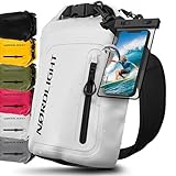 Nordlight Dry Bag wasserdichte Tasche mit Handyhülle + Roll-Top, Schultergurt | Drybag wasserfester...