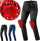 SHIMA RIDER Motorrad Jeans Herren mit Protektoren AIRFORCE Knieprotektoren Motorradhose Kurzgrößen...