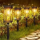 NEEMO 6 Stück Solarlampen für Außen Garten, Typisch Solarleuchten für Außen mit Warmweiß...