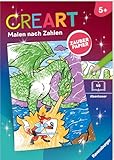 Ravensburger CreArt Malen nach Zahlen ab 5: Abenteuer, Malbuch, 24 Motive, Zauberpapier