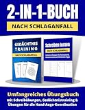 2-in-1-Buch nach Schlaganfall: Umfangreiches Übungsbuch mit Schreibübungen, Gedächtnistraining...