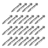 Toddmomy 25 Stück Hohlraumankerbolzen 4X38mm aus Stahl mit Verdrehsicherung für Gipskarton und...