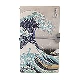 Grupo Erik Reisetagebuch zum Selberschreiben Dotted Notebook 12x19,6 cm Hokusai Die große Welle vor...