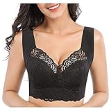 Klassische BHS für Damen natürliche Eleganz Non-Wired Bra Spitze Invisible Support Nahtloser mit...