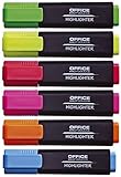 OFFICER PRODUCTS PRODUCTS Textmarker Leuchtend/ 6er Pack/ Strichstärke 1-5mm/ Farbe: Gelb, Oragne,...