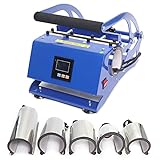 Tassenpresse Sublimationspresse 600W - 500 ℃ Heisspresse Hitzepresse mit 6 Untersetzer...