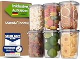 uandu Vorratsdosen mit Deckel Luftdicht | Aufbewahrungsbox Küche | Aufbewahrung & Organisation |...