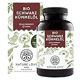 Bio Schwarzkümmelöl Kapseln - 240 vegane Kapseln ohne Gelatine - hochdosiert: 1000 mg ägyptisches...