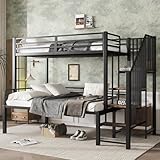 BLUON HOME Metallbett,Eisenbett, Kinderbett,Etagenbett, Geeignet für Kinder und Jugendliche,...