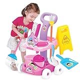 Putzwagen Für Kinder Reinigungsspielzeug Besen Set, Spielzeug Reinigungsset, Play Reinigungsset,...