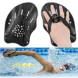 Zocipro 1 Paar Hand Paddles Schwimmen, Handpaddel zum Schwimmen, Schwimmpaddel mit verstellbaren...