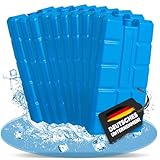 NEMT 10 Stück Kühlakkus Kühlelemente je 200ml für Kühltasche oder Kühlbox bis 12 h Kühlpack...