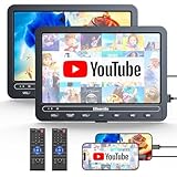 10,5 Zoll DVD Players Auto 2 mit HDMI-Eingang, 5-Stunden-Akkulaufzeit, DVD-Player Auto,...