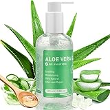 Aloe Vera Gel 100% Rein - 280ml für Gesicht Körper Haarre, Natürliche Beruhigende Pflegende...