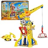 Rubble & Crew – Baupfoten Hof Kran-Spielset (68 cm) mit Rubble-Actionfigur,...