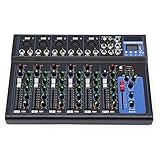 Digitaler Audio Mixer Bluetooth Usb Connection Sound Mischpult Konsole Live Studio Dj Mixing...