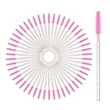 vgggrd 50 Stück Einweg Wimpernbürste, Kosmetik Pinsel für Wimpern und Augenbrauen, Einweg Mascara...