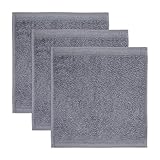 möve Superwuschel Seiftuch 30 x 30 cm aus 100% Baumwolle, stone 3er Set