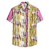 Button-Down Hawaii Shirt Männer Hawaiianischer Druck 2022 Sommer Regular Fit Hemden Arbeitshemden...